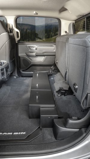 Ram 1500 Underseat Lockbox - Rear - Tuffy Products - Standard Key - Black - `19-`24